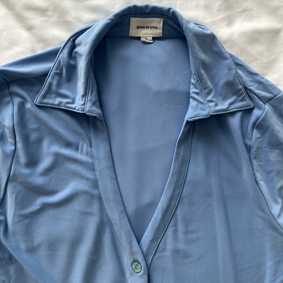 Revolve Song of Style Francine Midi Dress in Cornflower Blue S - Picture 6 of 7